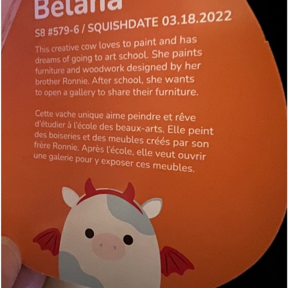 Halloween Devil Belana 8” Squishmallow - Picture 5 of 5